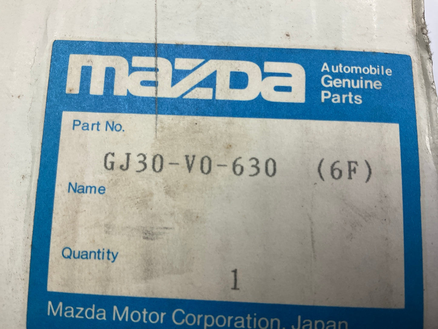 NOS Genuine OEM Mazda Center Console Lid, Gray - 1988-1992 Mazda 626, MX-3
