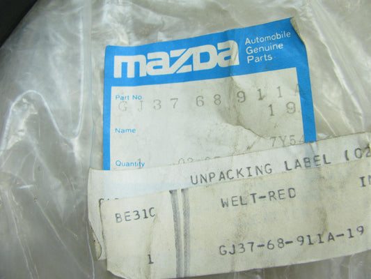 Front Right Passengers Side Door Weatherstip Seal OEM 88-91 Mazda 626 Hatchback