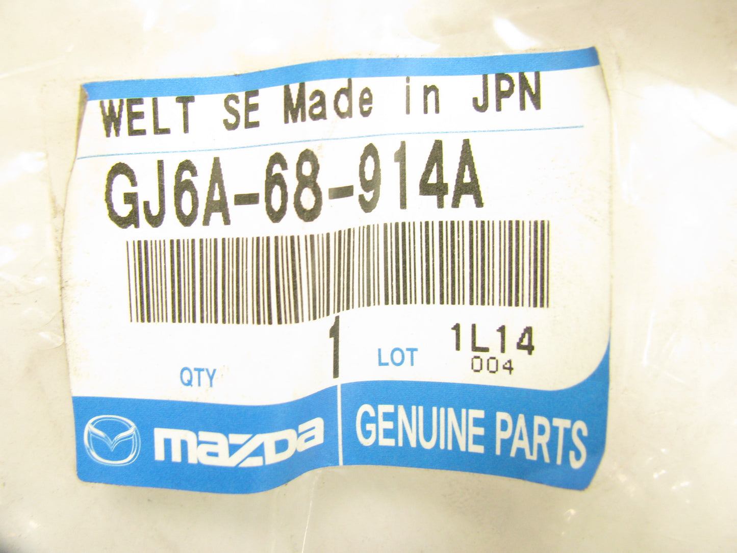 NEW - OEM Mazda GJ6A-68-914A Front Left Door Weatherstrip Welt Seal 2006-2007 6