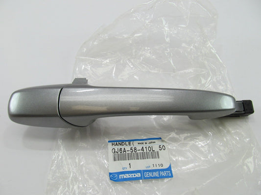 NEW - OEM Mazda GJ6A58410L50 Front Right Outside Door Handle - Aluminum Metallic
