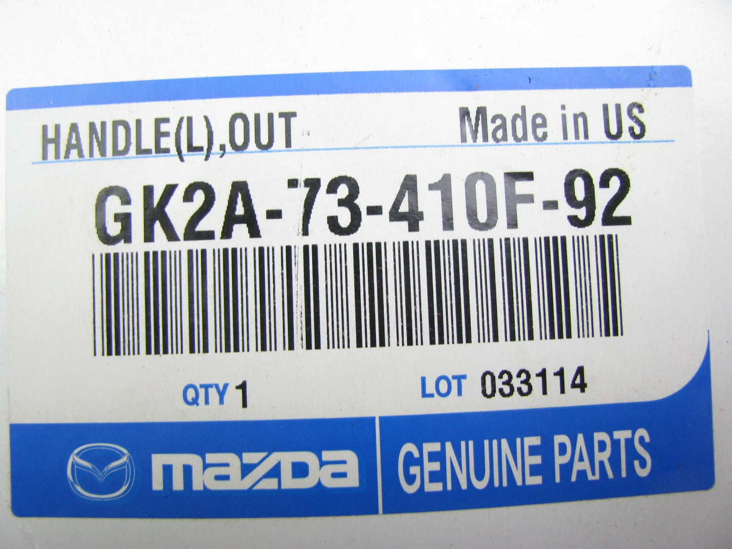 NEW GENUINE LEFT REAR Door Handle OEM For 2006-2008 Mazda 6 GRAY GK2A-73-410F-92