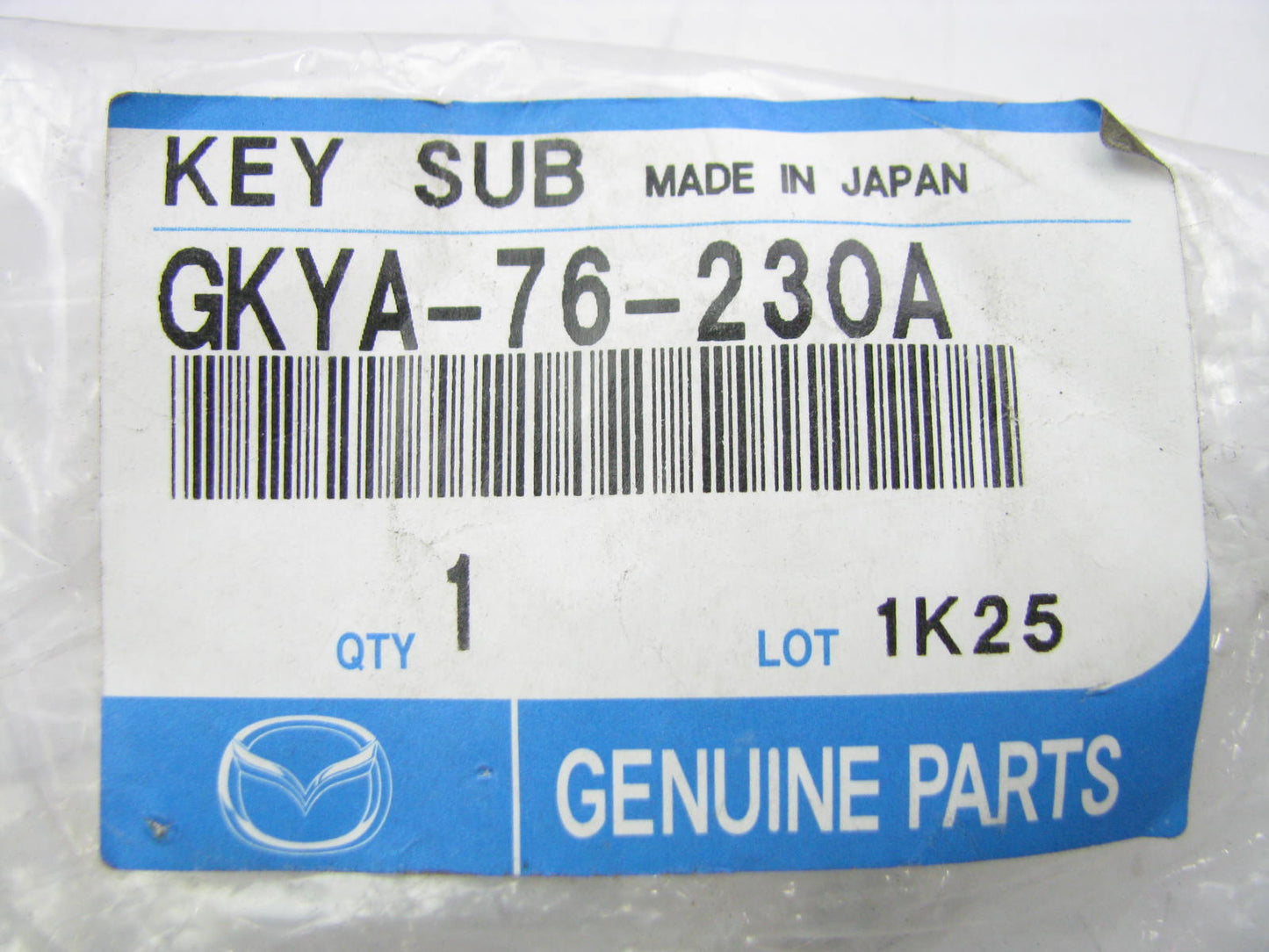 NEW - OEM GKYA-76-230A Trunk Lock Cylinder & Keys For 2003-2008 Mazda 6