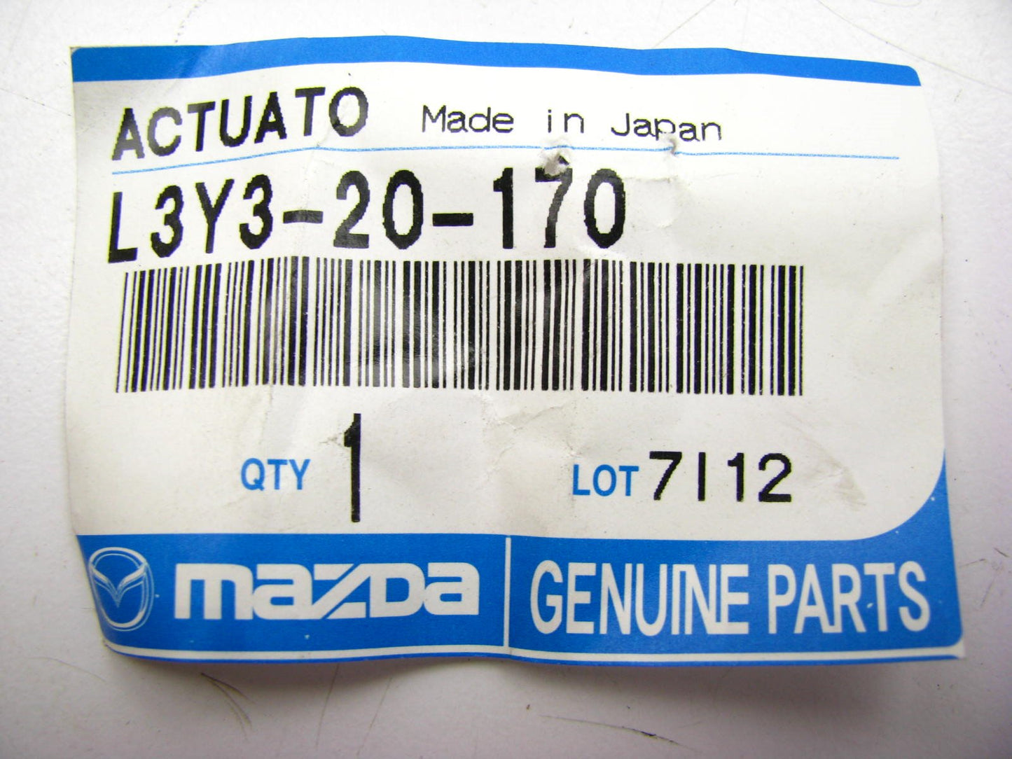 NEW GENUINE OEM Mazda L3Y320170 Shutter Valve Actuator