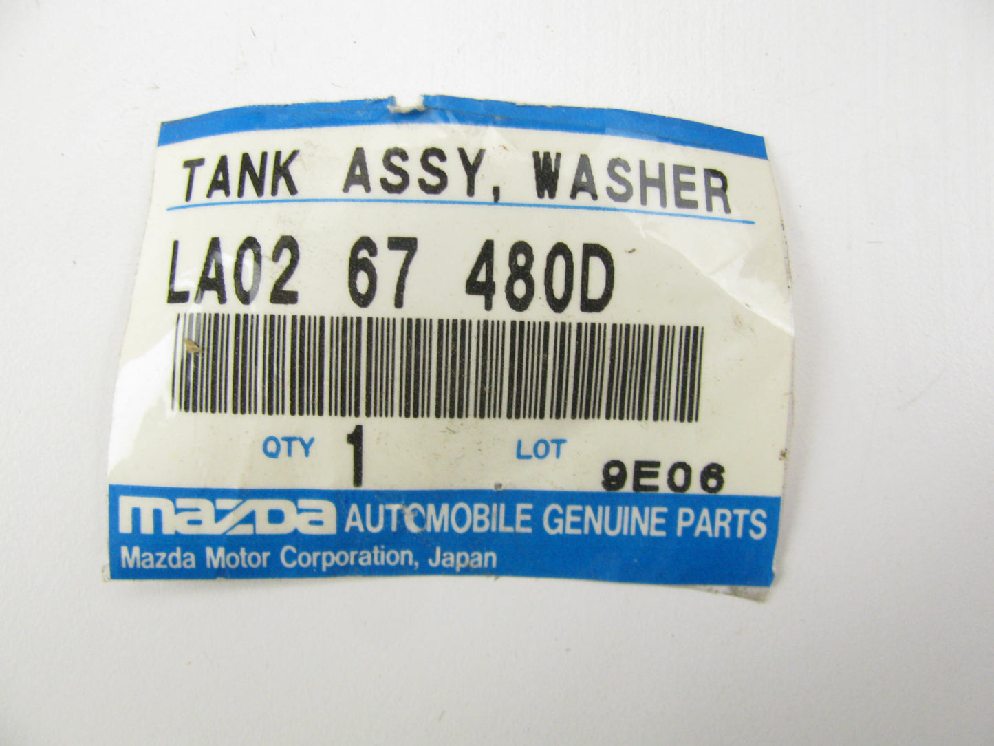 OEM Mazda LA0267480D Extra Capacity Windshield Washer Tank W/ Pump 1989-1995 MPV