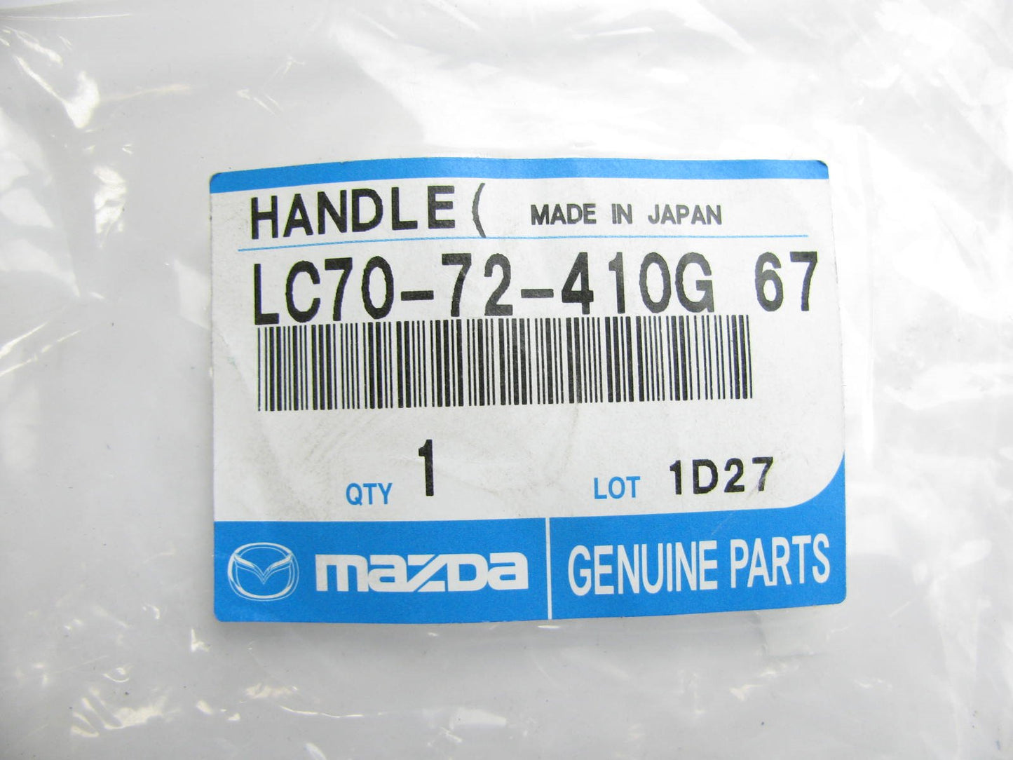 REAR RIGHT (PASSENGERS SIDE) OUTSIDE SILVER DOOR HANDLE OEM 2000-2001 Mazda MPV