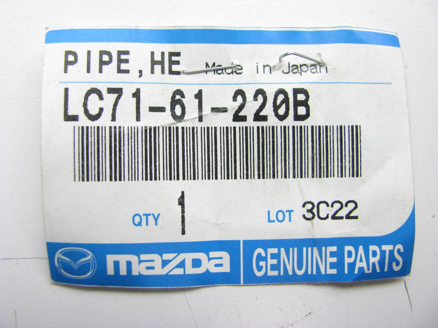 New Genuine Front Heater Core Pipe Line OEM For 2000-2001 Mazda MPV LC7161220B