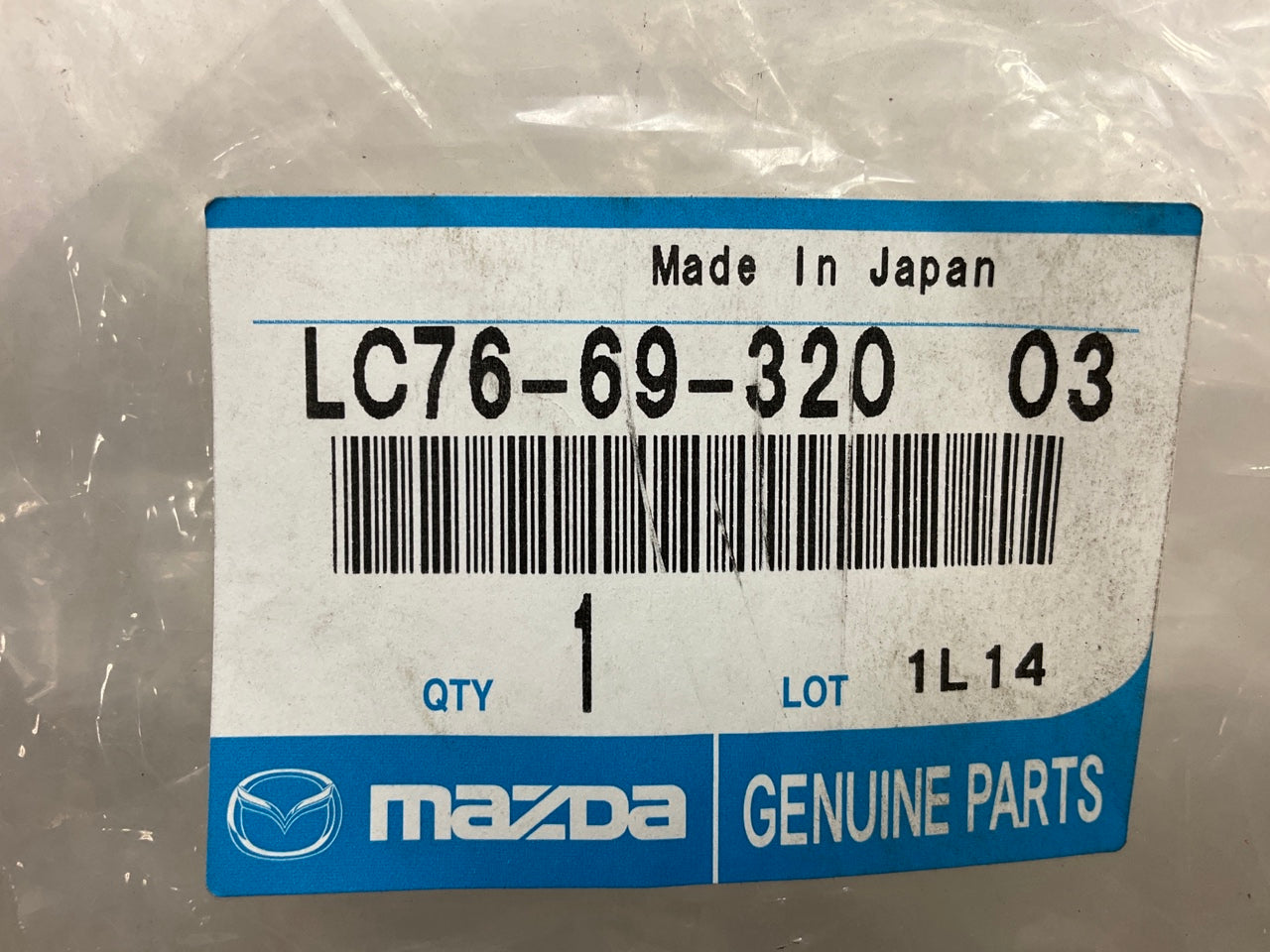 NEW OEM Mazda LC76-69-320-03 Left GRAY Sun Visor - 2000-2004 Mazda MPV