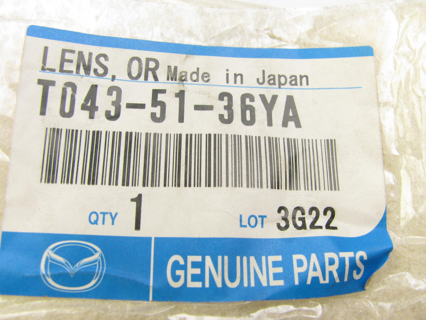 NEW - OEM Mazda T043-51-36YA Front Left Side Reflector 1999-2000 Millenia