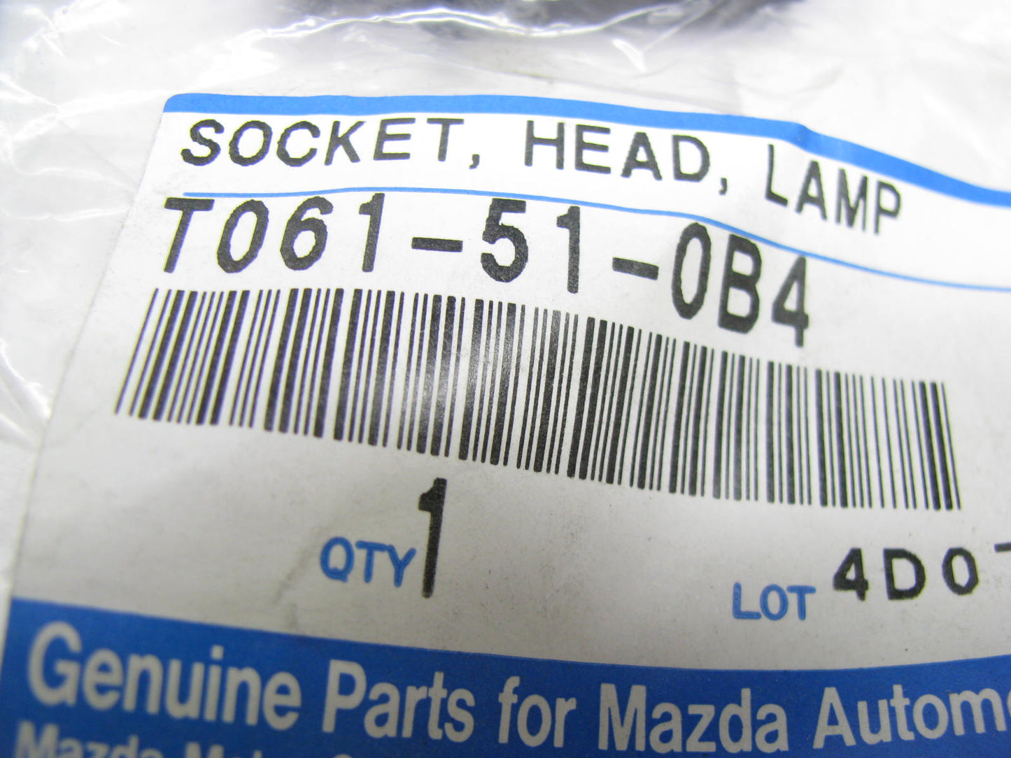NEW - OEM Mazda T061-51-0B4 High Beam Headlamp Socket 2001-2002 Millenia