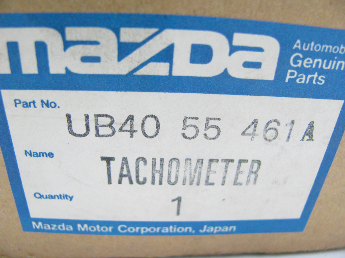 NEW GENUINE OEM Mazda UB4055461A Tachometer Gauge 87-93 Mazda B2200 2.2L Pickup