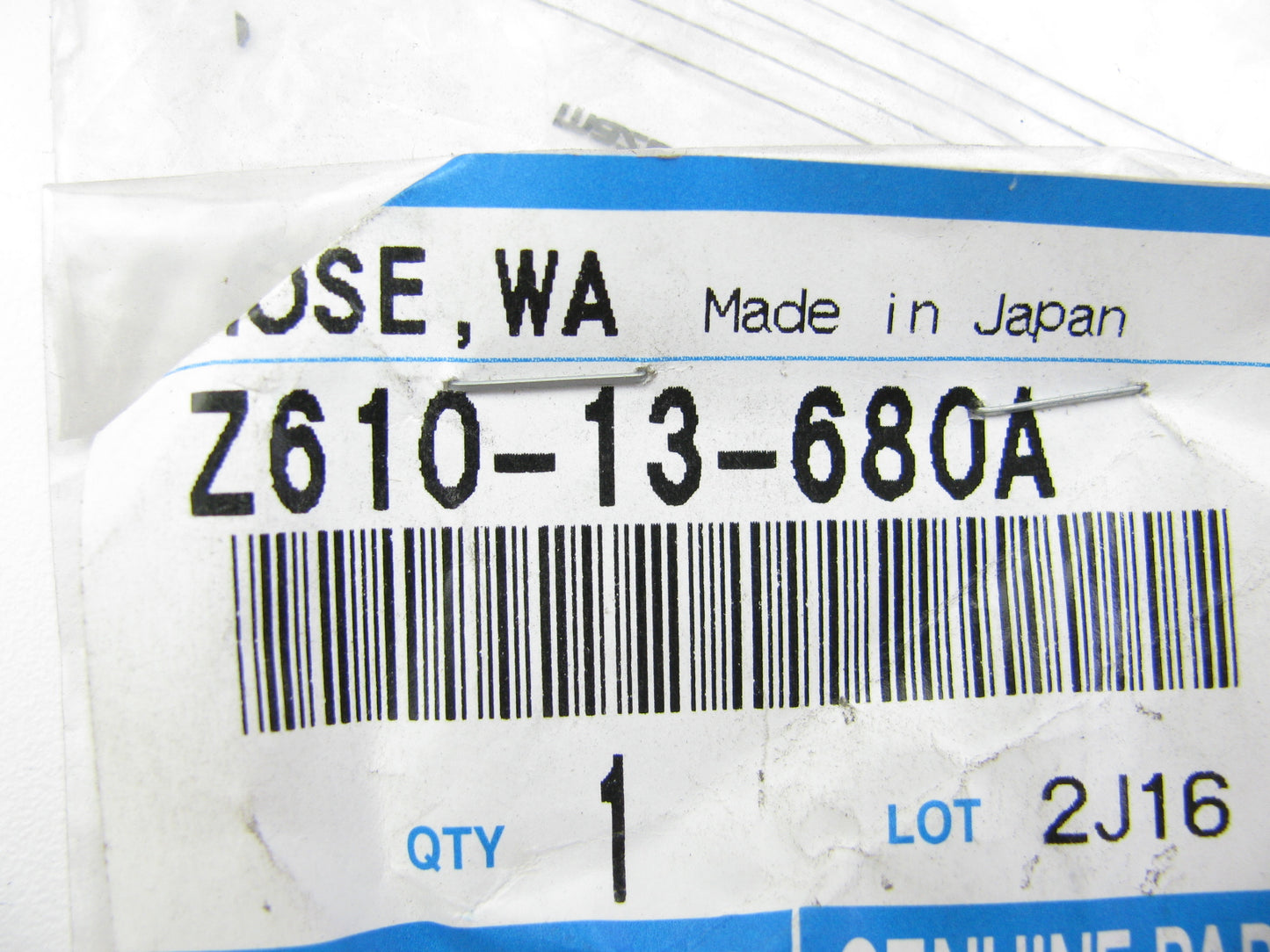 NEW GENUINE Inlet Water Hose OEM 2012-13 Mazda 2 Z61013680A