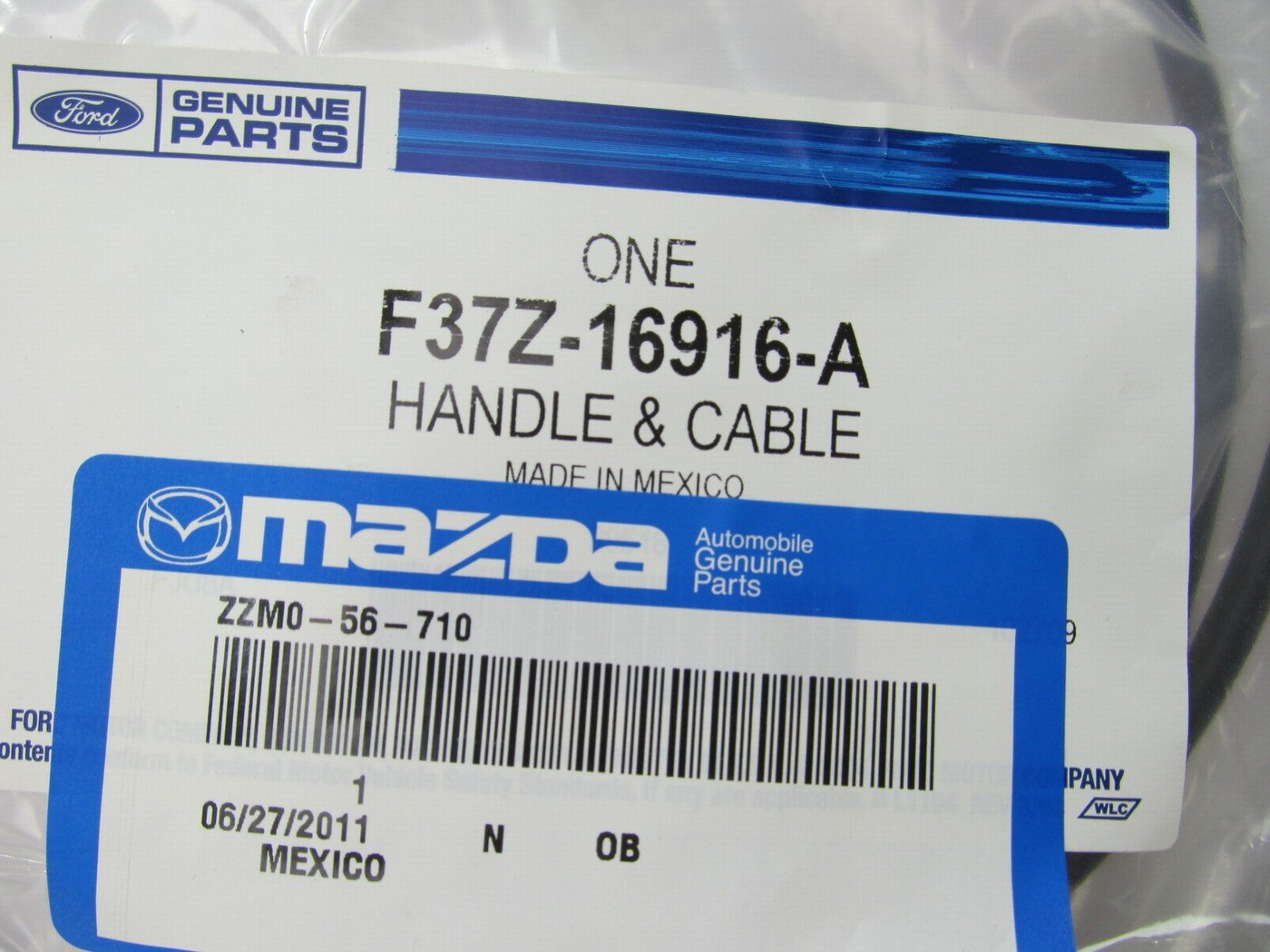 NEW OEM Hood Release Cable For 1993-1994 Mazda B-Series Pickup Truck ZZM056710