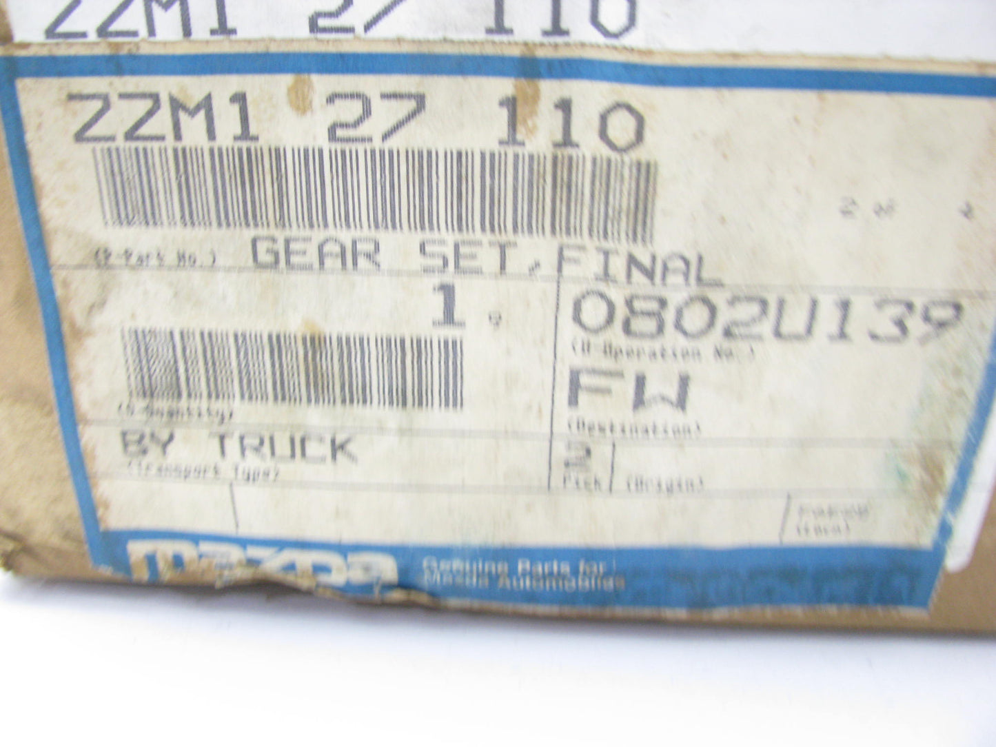 NEW OEM Mazda Ring & Pinion Set ZZM1-27-110 For 1998-2009 B4000