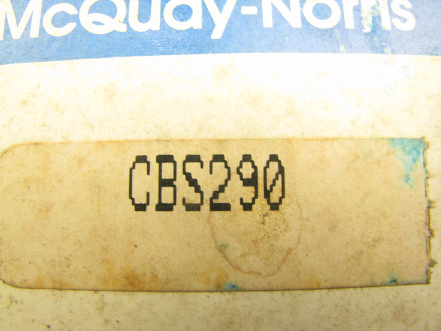 Mcquay-Norris CBS290 Engine Camshaft Bearings 1986-1990 Toyota 2.2L I4 4YEC