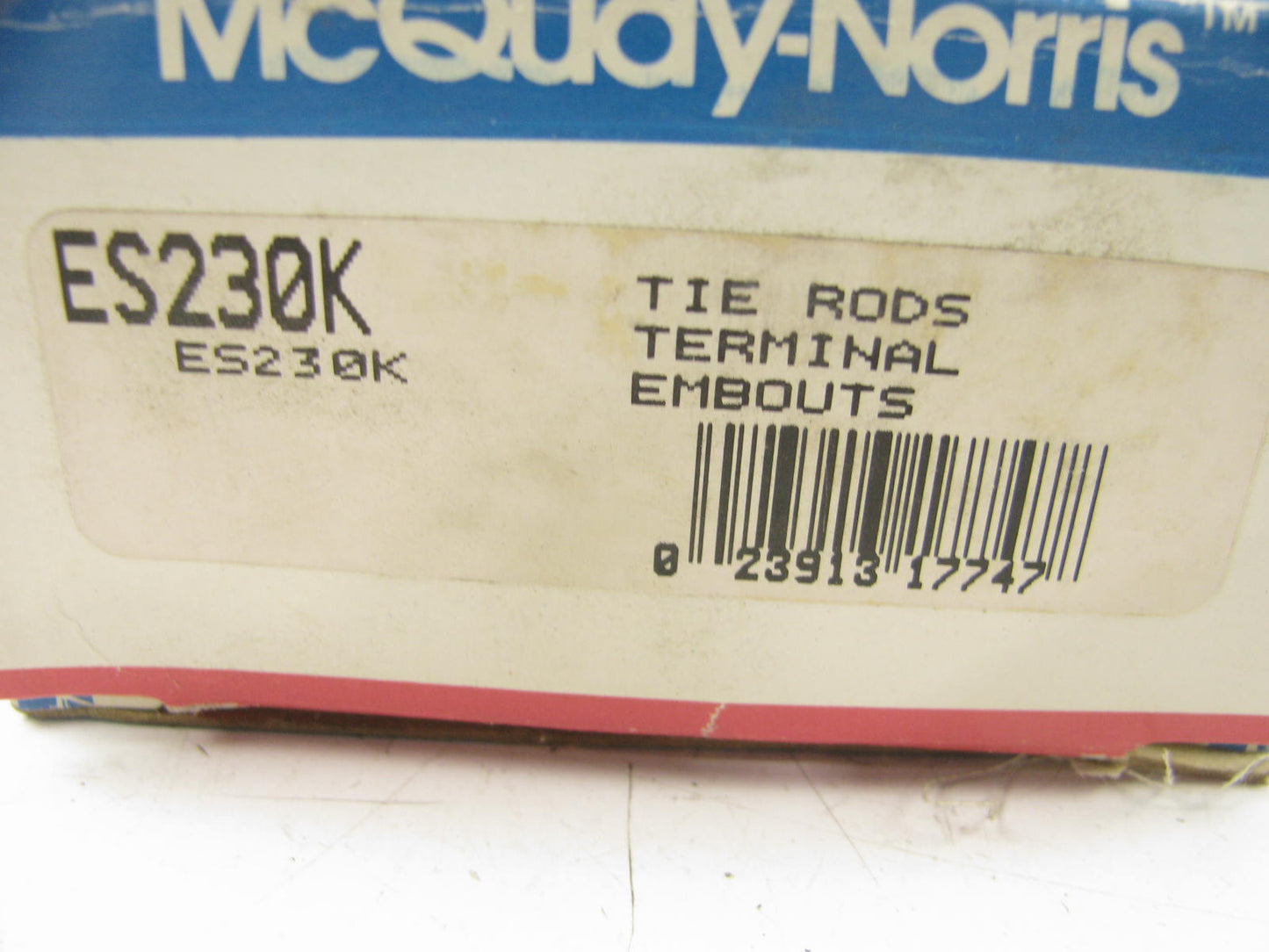 Mcquay-Norris ES230K Steering Drag Link Repair Kit