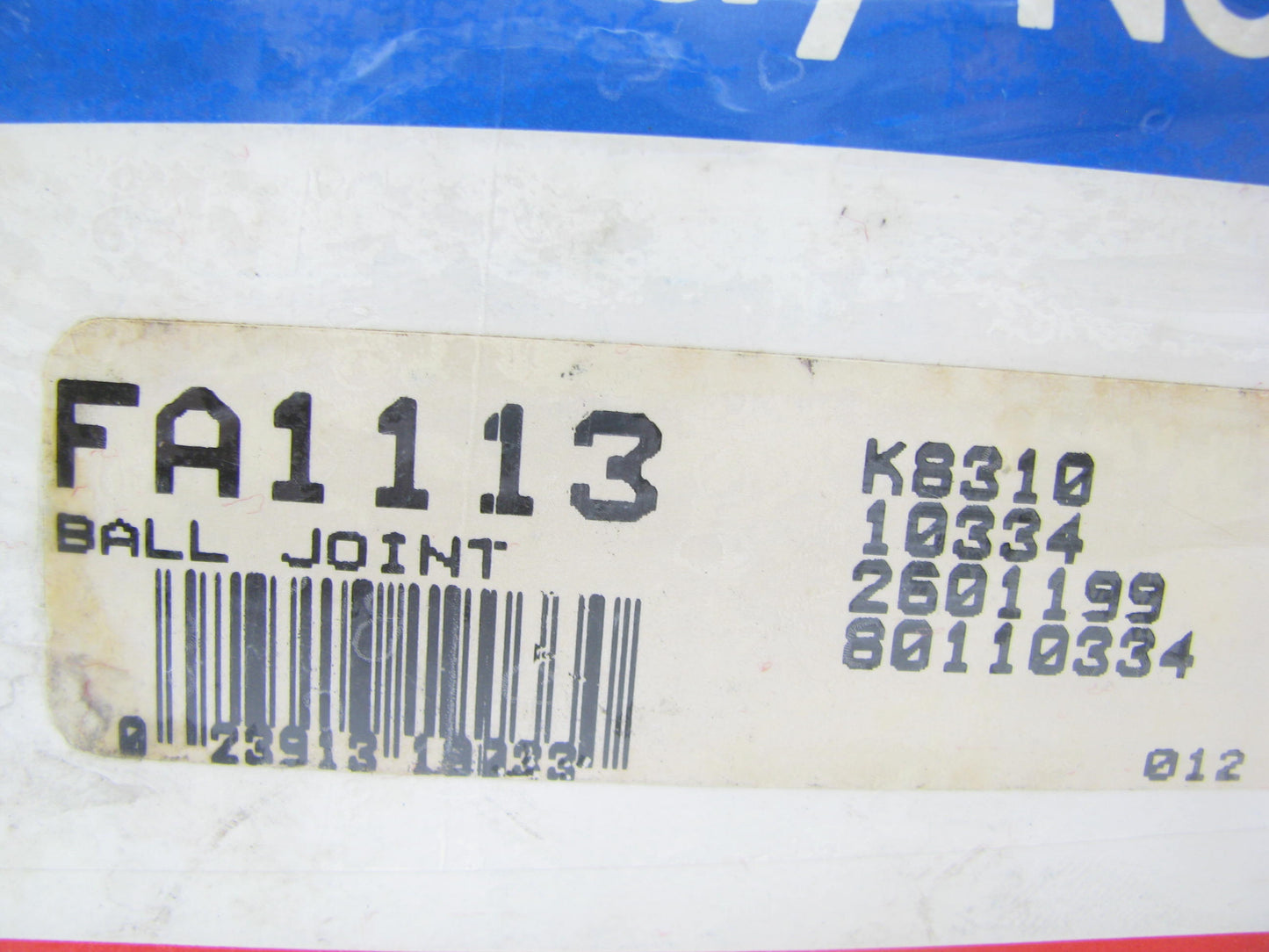Mcquay-norris FA1113 Suspension Ball Joint - Front Upper