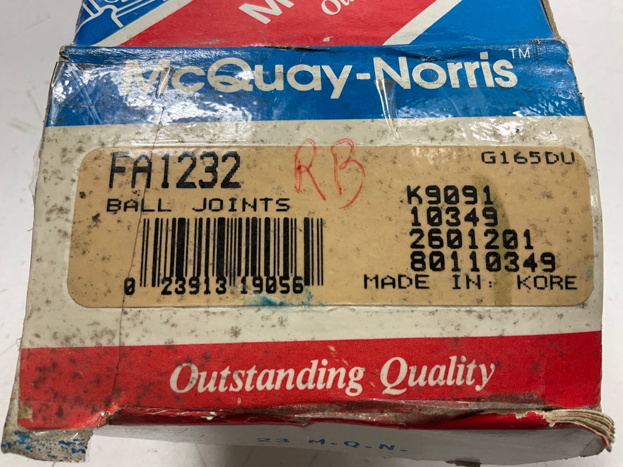 Mcquay-norris FA1232 Front Left Lower Ball Joint