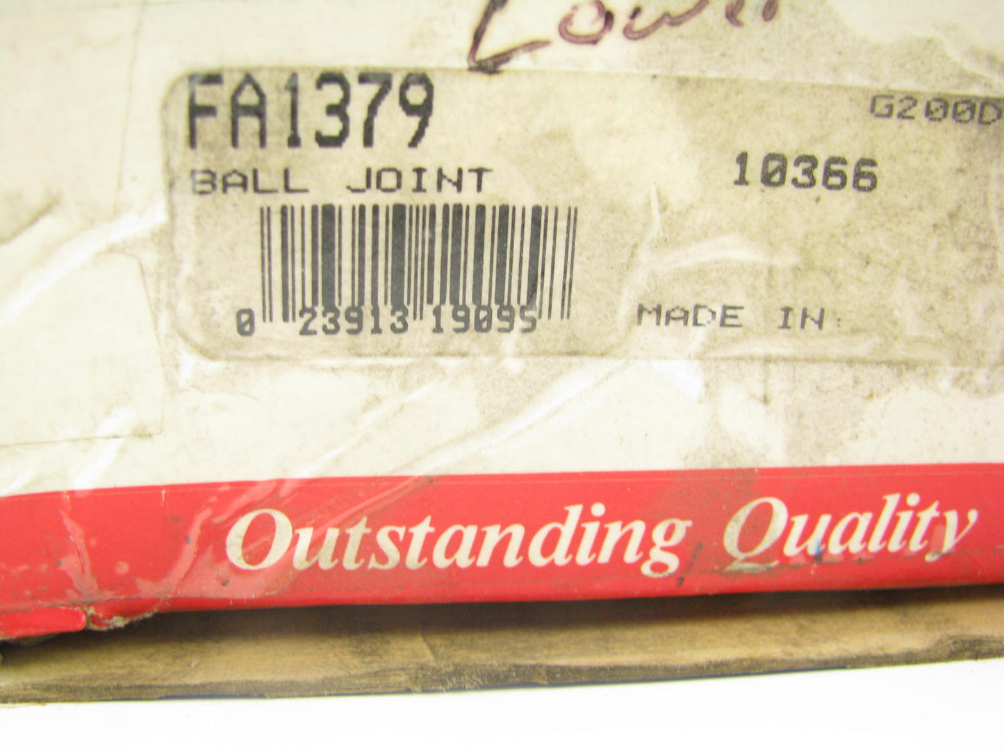 Mcquay-norris FA1379 Suspension Ball Joint - Front Lower