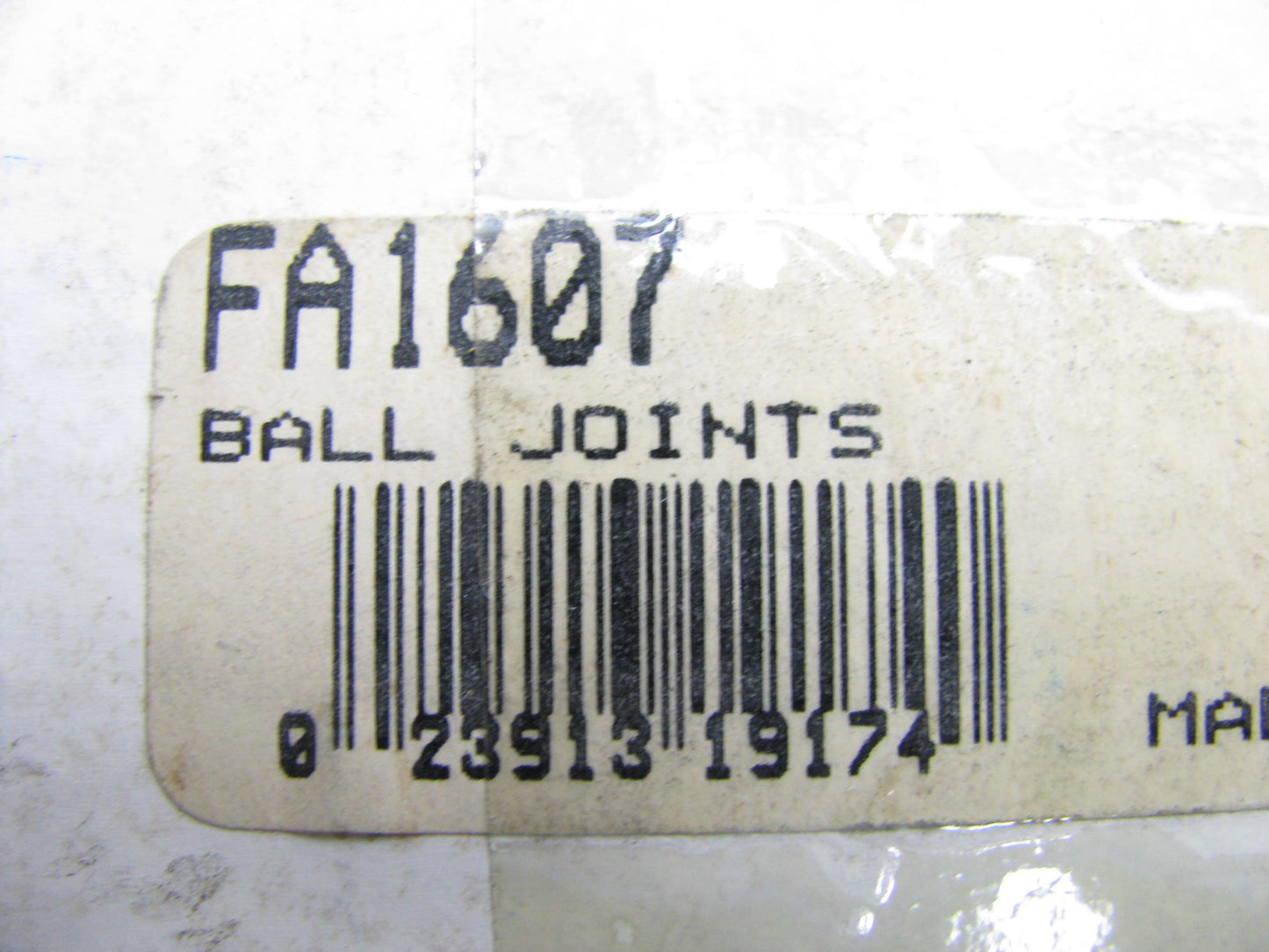 Mcquay-norris FA1607 FRONT Suspension Ball Joint - Upper / Lower