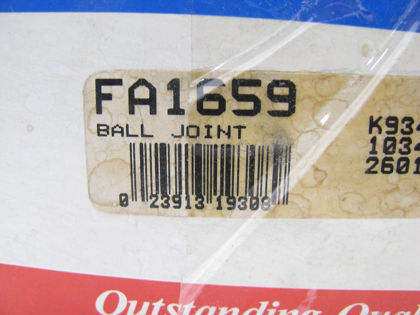 Mcquay-norris FA1659 Front Left Lower Suspension Ball Joint