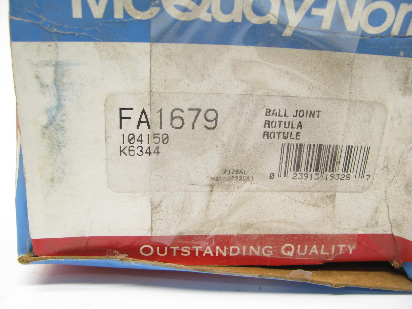 Mcquay-norris FA1679 FRONT UPPER Suspension Ball Joint