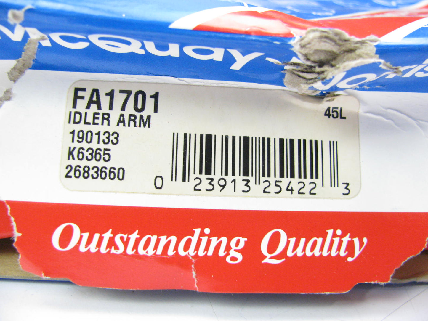 Mcquay-norris FA1701 FRONT LEFT Steering Idler Arm 1990-2005 Astro Safari RWD