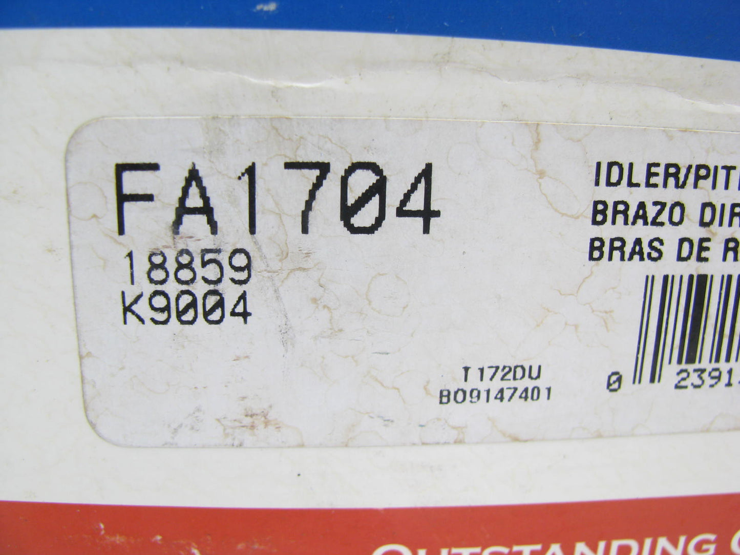 Mcquay-norris FA1704 Steering Idler Arm