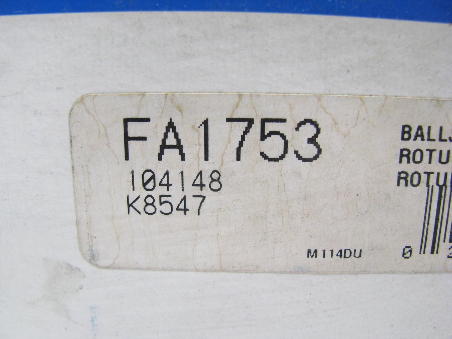 Mcquay-norris FA1753 FRONT LOWER Suspension Ball Joint - 4WD