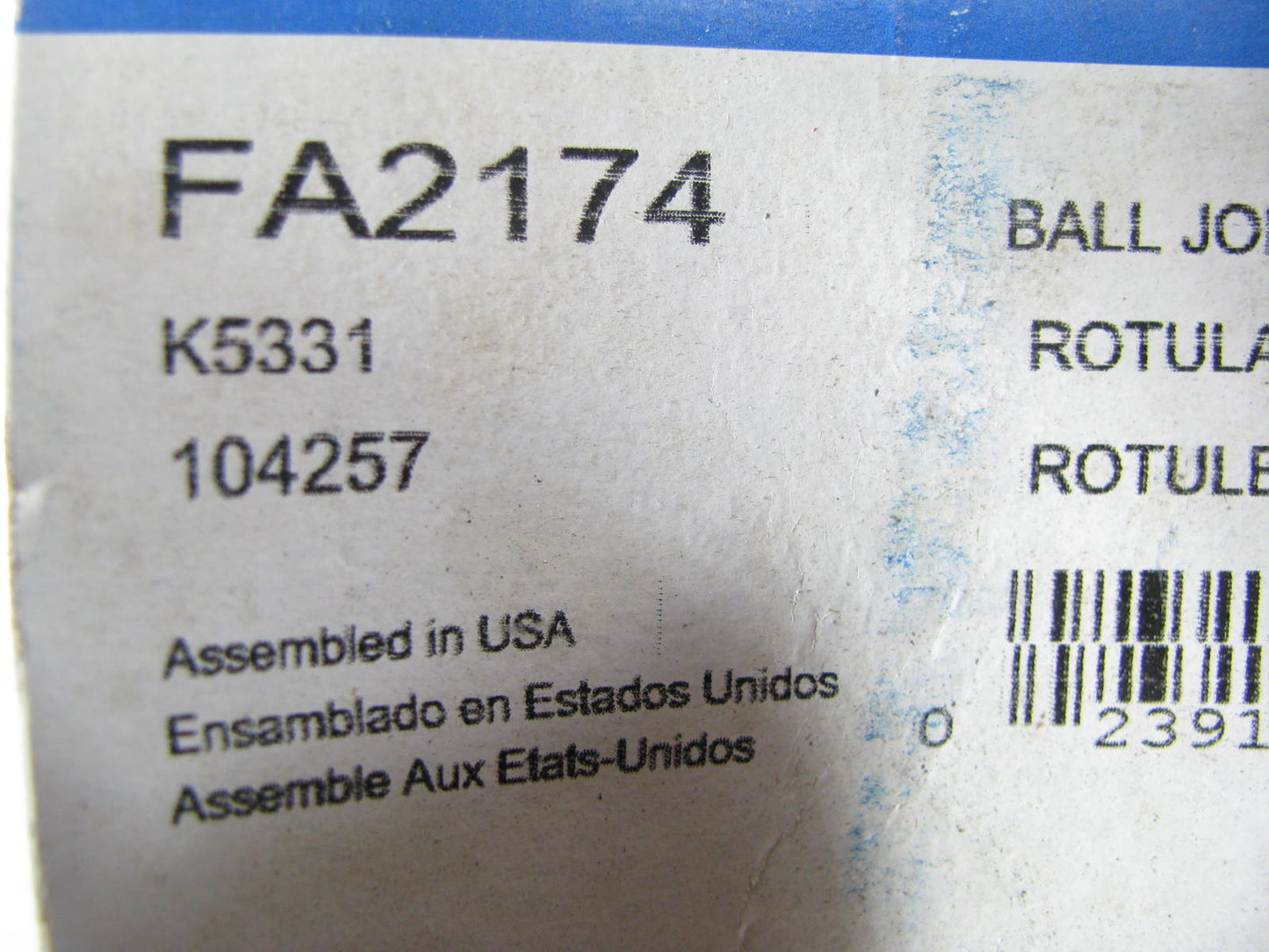 Mcquay-norris FA2174 Front Lower Ball Suspension Ball Joint