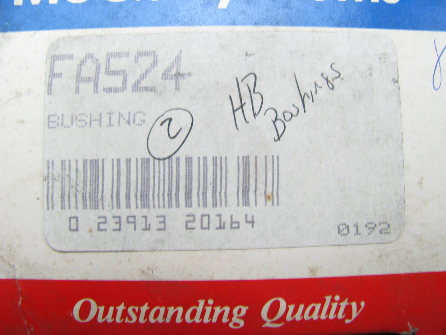 (2) Mcquay-norris FA524 Suspension Strut Rod Bushing Kit Front