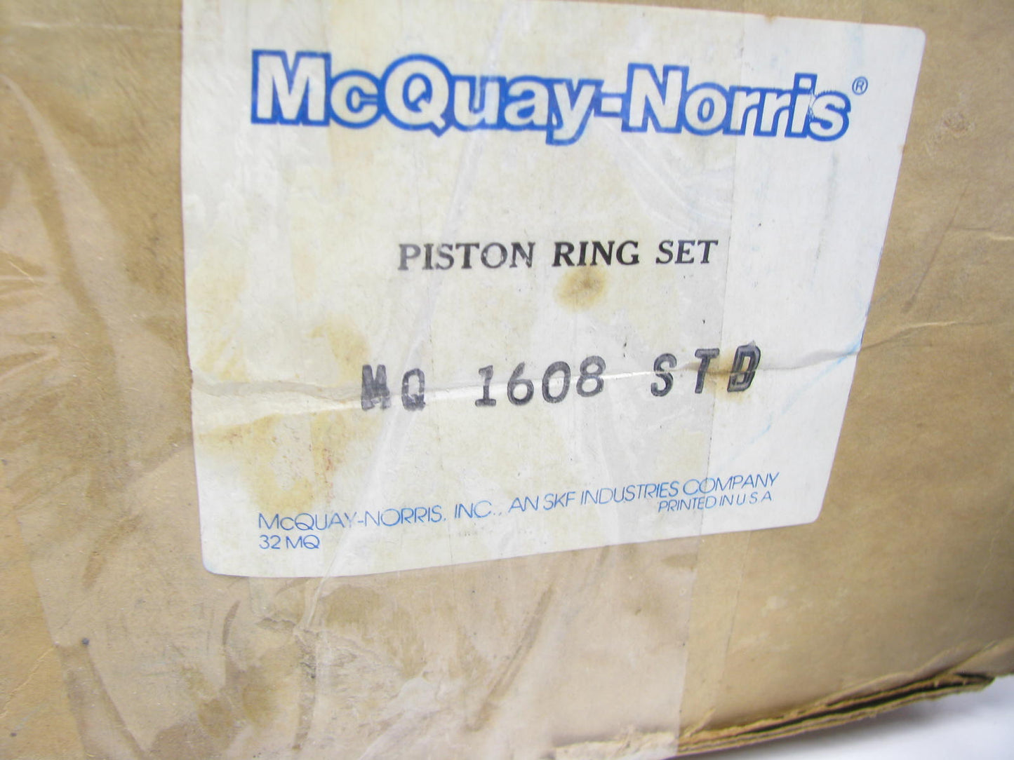 Mcquay-norris MQ1608 STD Piston Ring Set - 40203, 2M683, 9018KX, E233K,