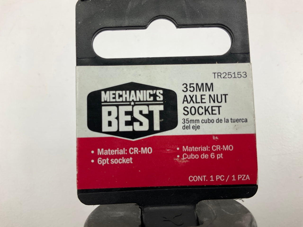 Mechanics Best TR25153 1/2 Inch Drive 6 Pt. Axle Nut Socket (35 Mm)