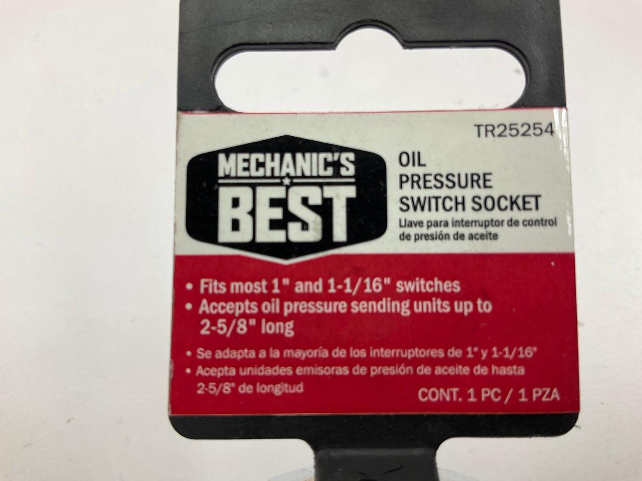 Mechanics 25254 Oil Pressure Switch Socket, 1/2 Drive, For 1 Inch & 1-1/16 Inch