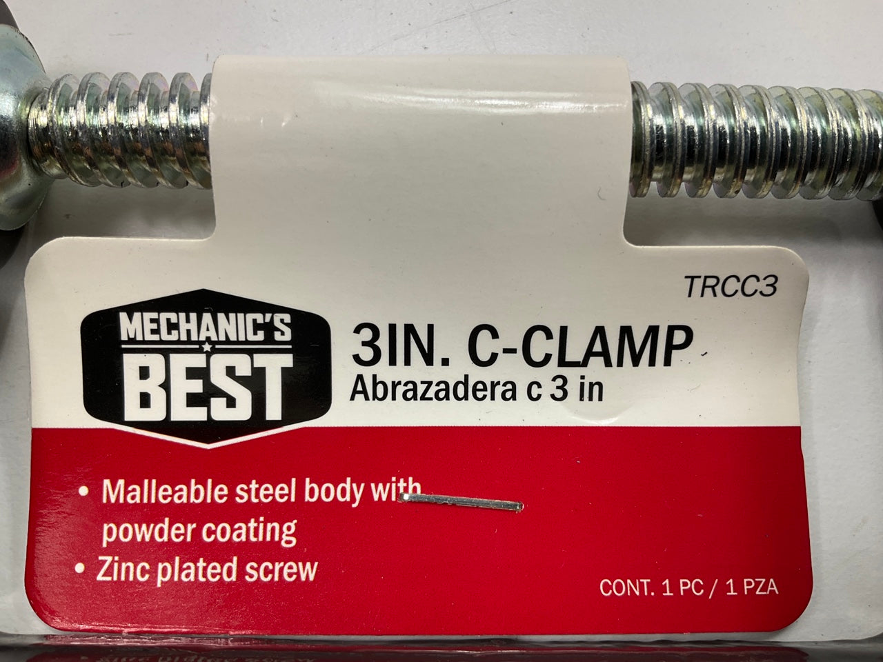 Mechanics Best TRCC3 3'' C-Clamps, PAIR