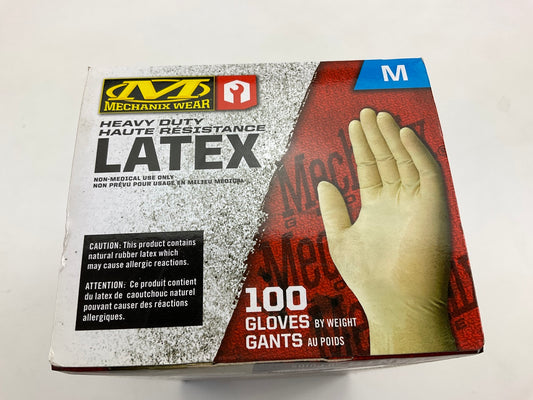 Powder Free, 7 MIL, Textured HEAVY DUTY Mechanics Latex Gloves, MEDIUM, 100 PACK
