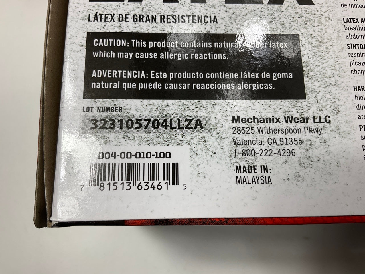 Powder Free, 7 MIL, Textured HEAVY DUTY Mechanics Latex Gloves LARGE, 500 PACK