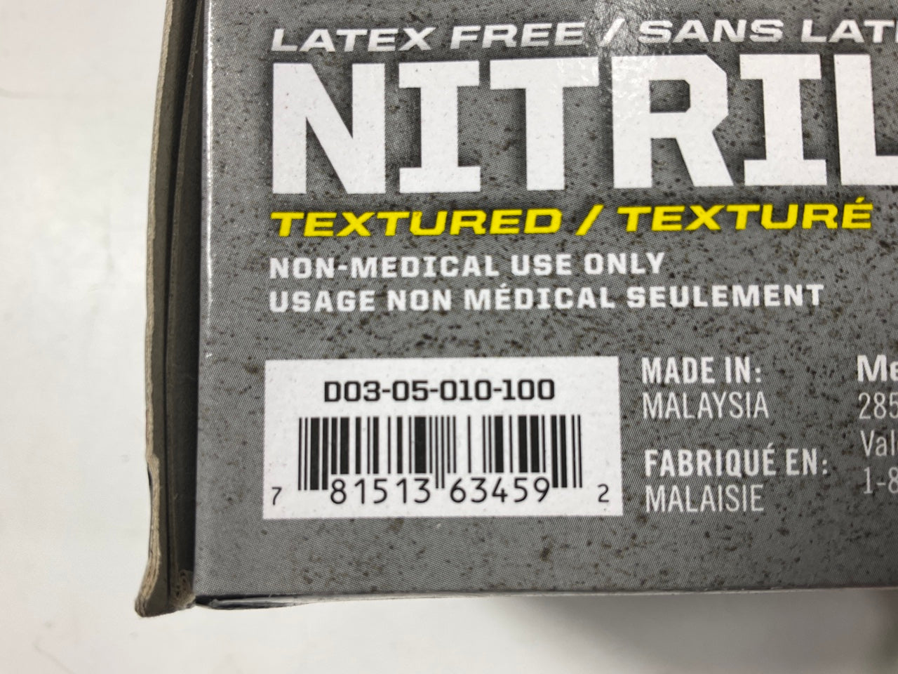 Mechanix Wear D13-05-010-100 Powder-free Nitrile Gloves, LARGE, 5 MIL, 100 Pack