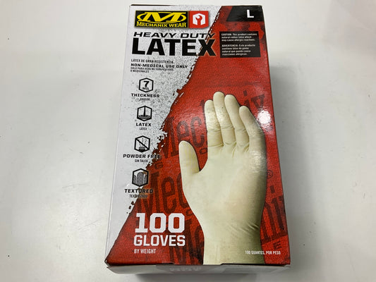 5 PACKS Of 100 Mechanix Wear D14-00-010-100 7 Mil Heavy Duty Latex Gloves LARGE
