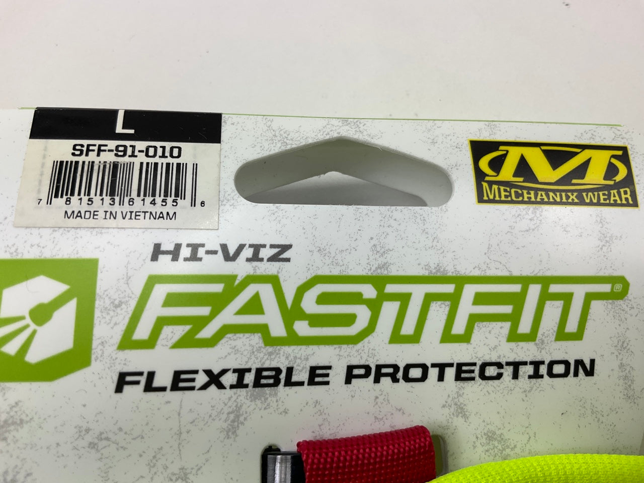 Mechanix Wear SFF-91-010 Hi-Viz Fast-Fit Fluorescent Yellow Gloves, Large 2-PACK