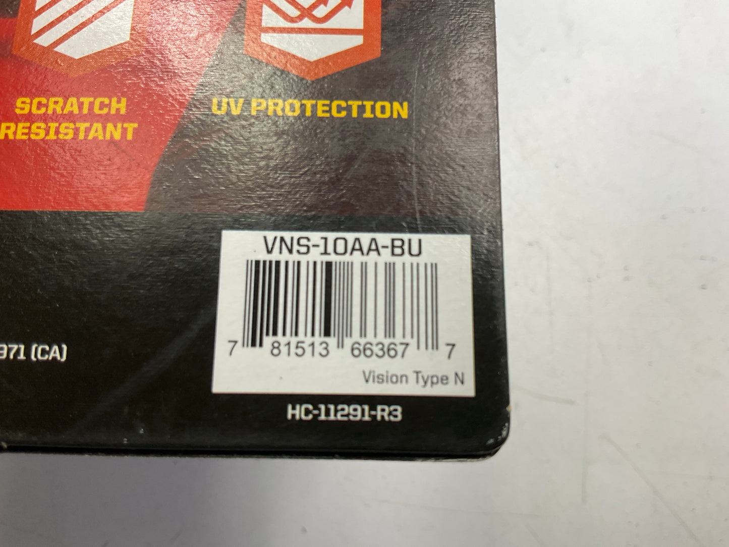 (3) Mechanix Wear Type-N Safety Glasses With Clear Frame And Clear Anti-Fog Lens