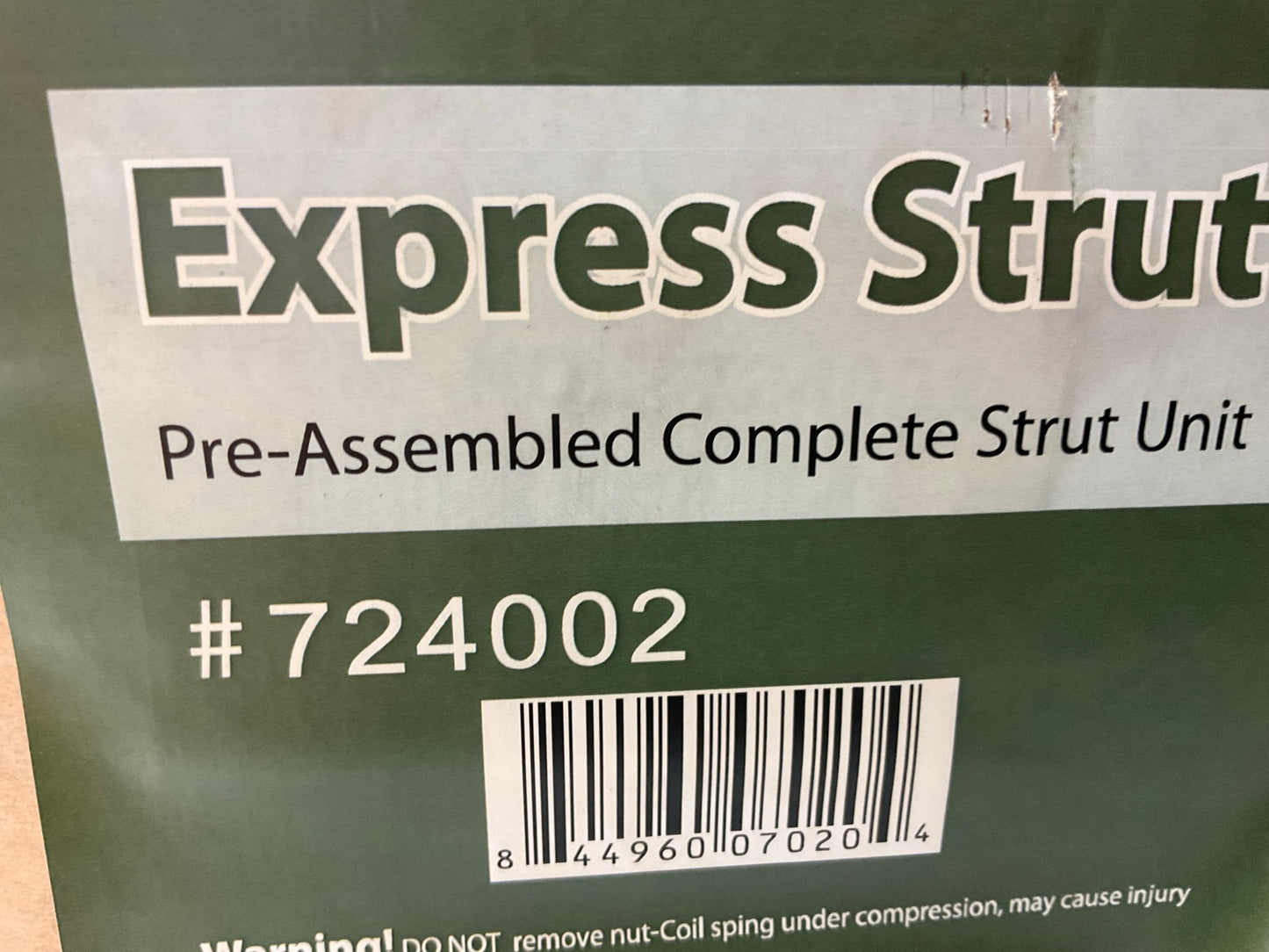 (2) Mega 724002 Suspension Strut And Coil Spring Assembly, Front