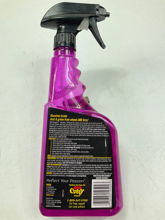 Meguiar's G9524 Hot Rims Wheel And Tire Cleaner, 24 Oz, Spray