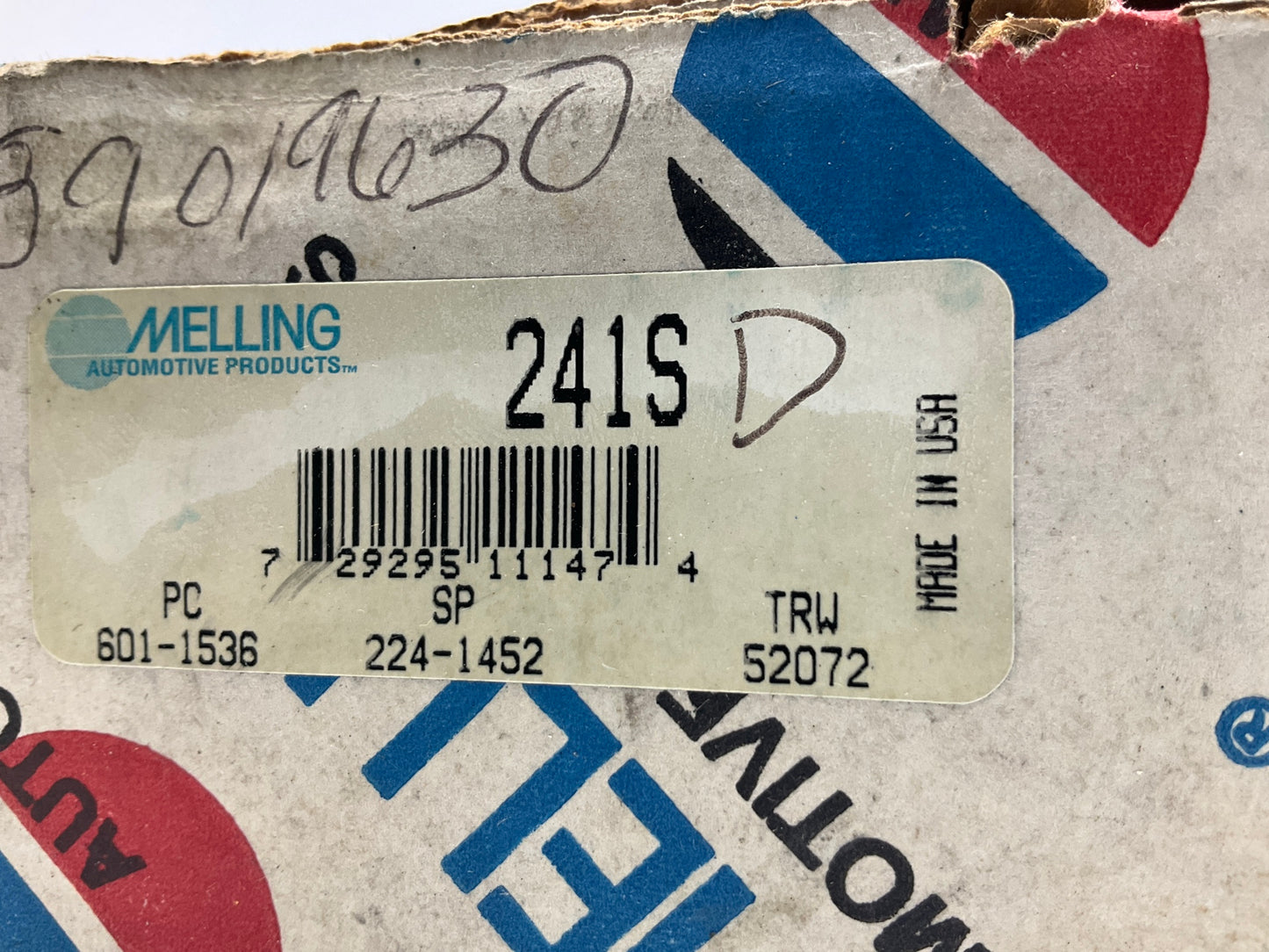 Melling 241S Engine Oil Pump Pickup Tube (9'' Stock) - Big Block Chevy BBC V8