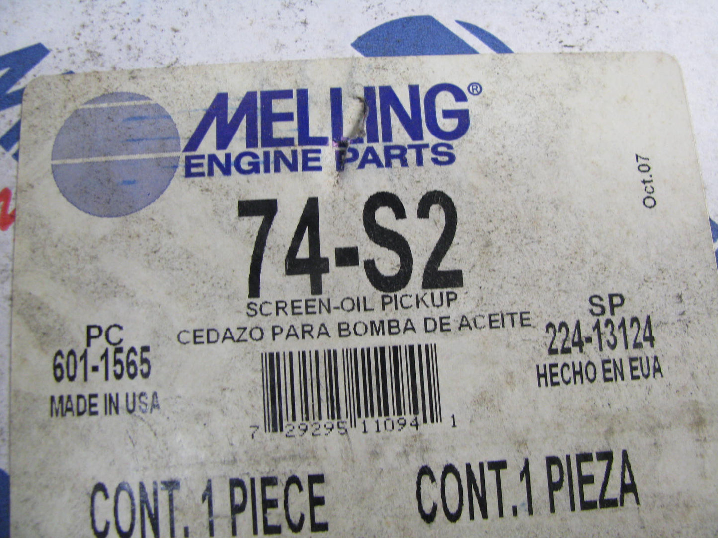Melling 74-S2 Engine Oil Pump Pickup Tube For 1980-1996 Ford 300 4.9L-L6
