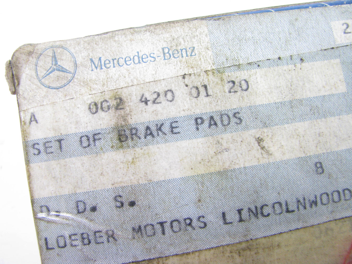 NEW - OEM Mercedes-benz A0024200120 Rear Disc Brake Pads
