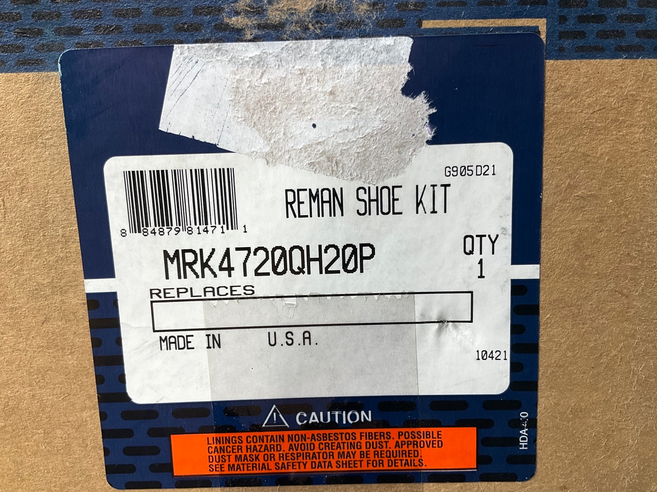 Meritor MRK4720QH20P Q Plus Reman Brake Shoe Kit - 23K Lining 16.5'' X 5''