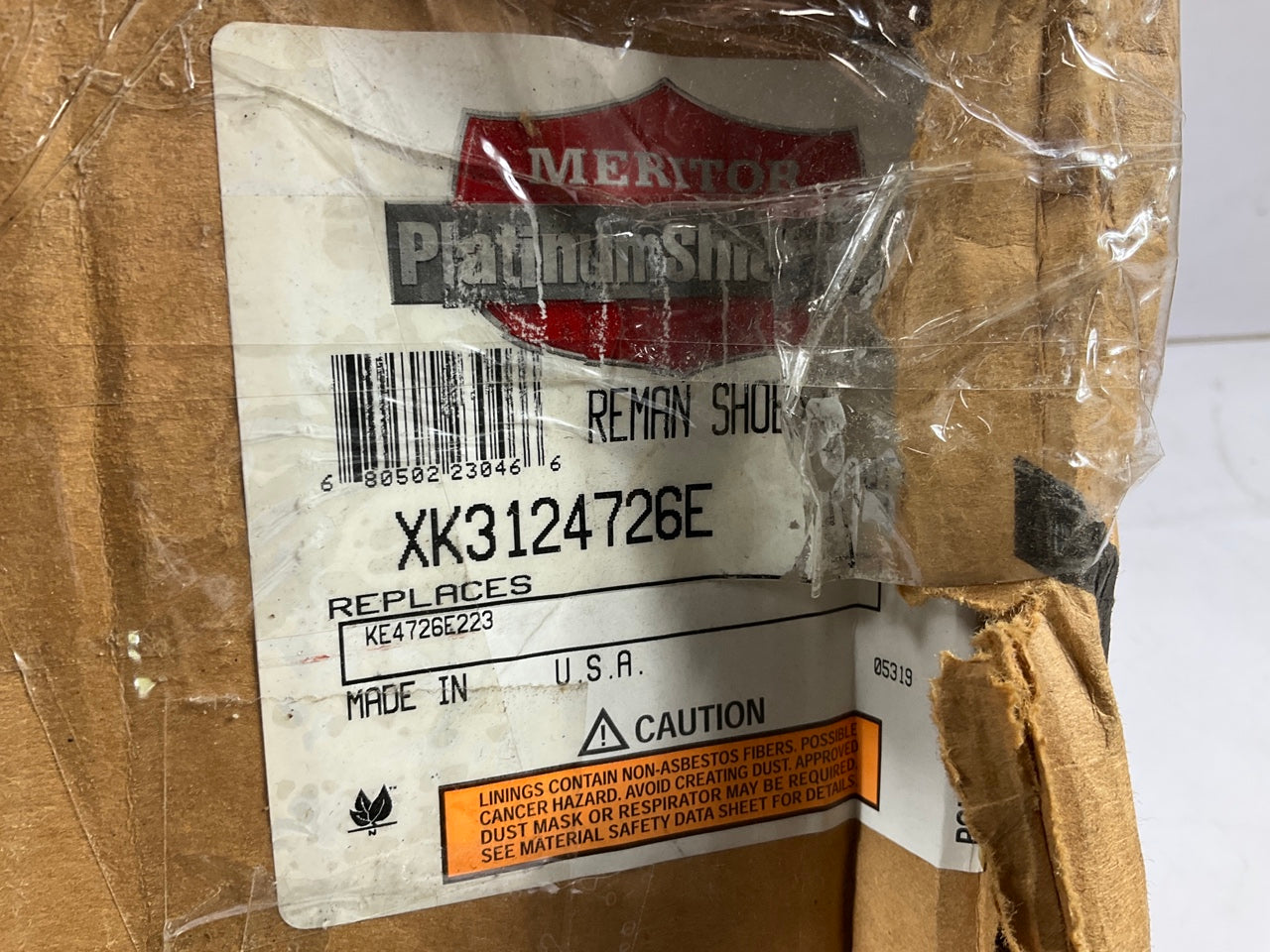 REMAN. Meritor XK3124726E Brake Shoe Kit For Eaton ES2 16.50'' X 8.625'' 23K
