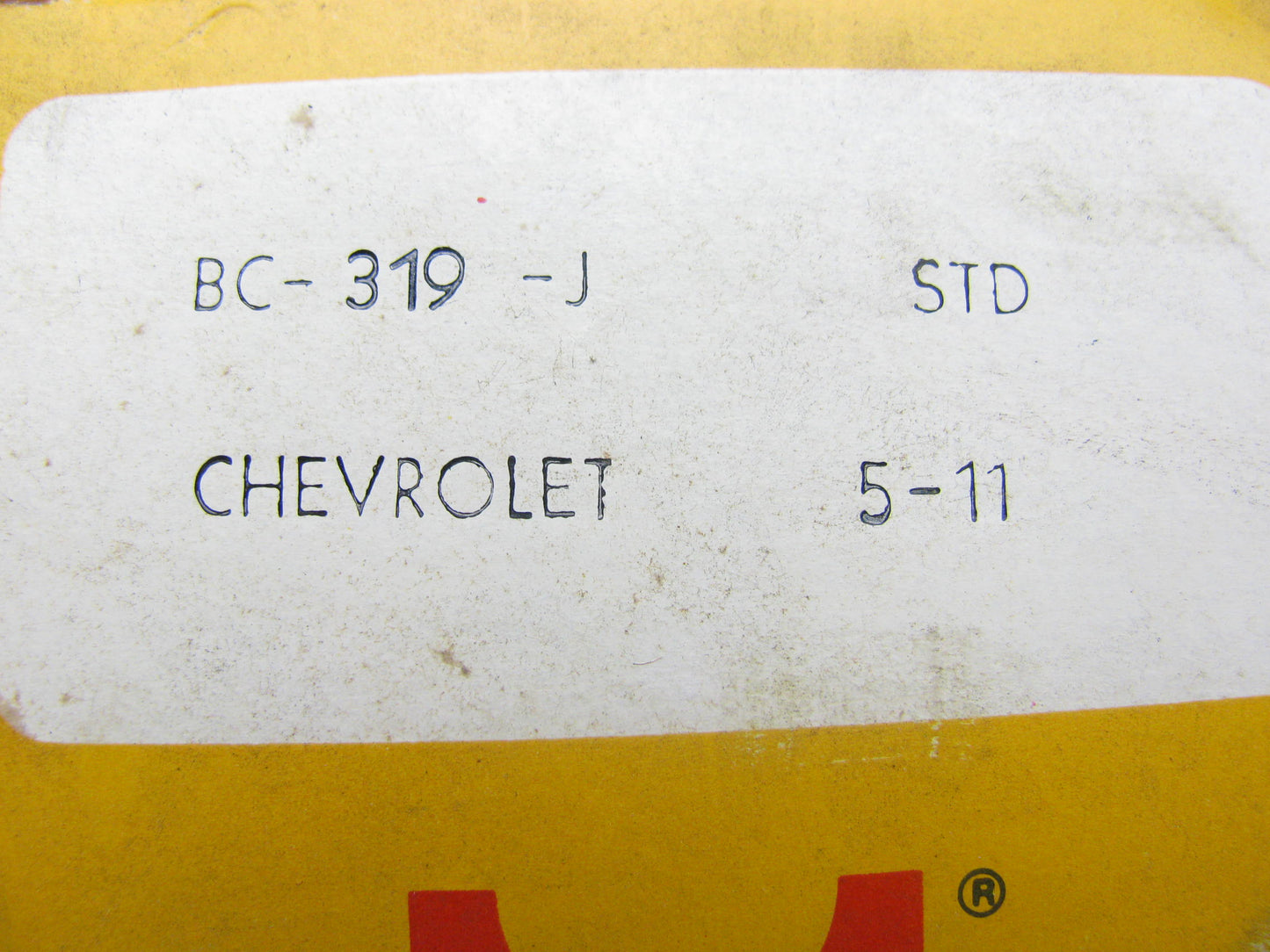 Metal Leve BC319J Main Bearings - Standard 1955-1967 SBC Small Journal Crank