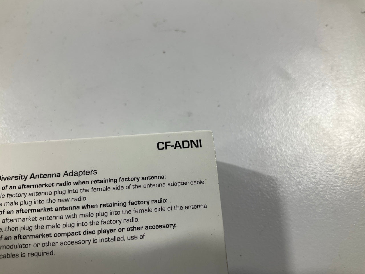 Metra CF-ADNI Aftermarket Antenna Replacement Adapter Cable For Nissan
