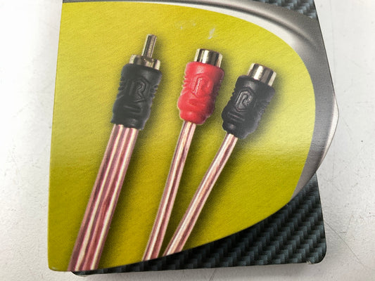 Metra CF-RCA600Y2 RCA 1 Male To 2 Female RCA Connector 6 Inch Y-adapter Splitter